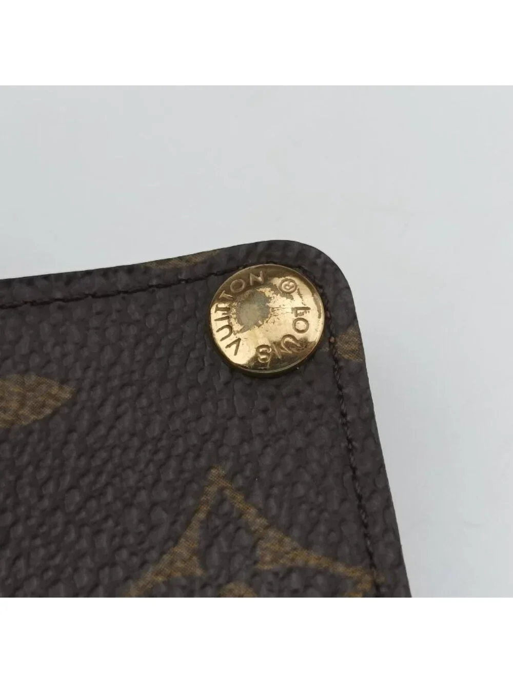 Louis Vuitton Porto Cartes Credit Pression Monogram Brown Canvas Card Holder